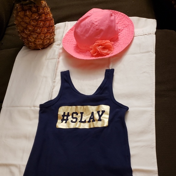 Carter's Pink Baby Hat. Place Fringe Blouse - Picture 2 of 7